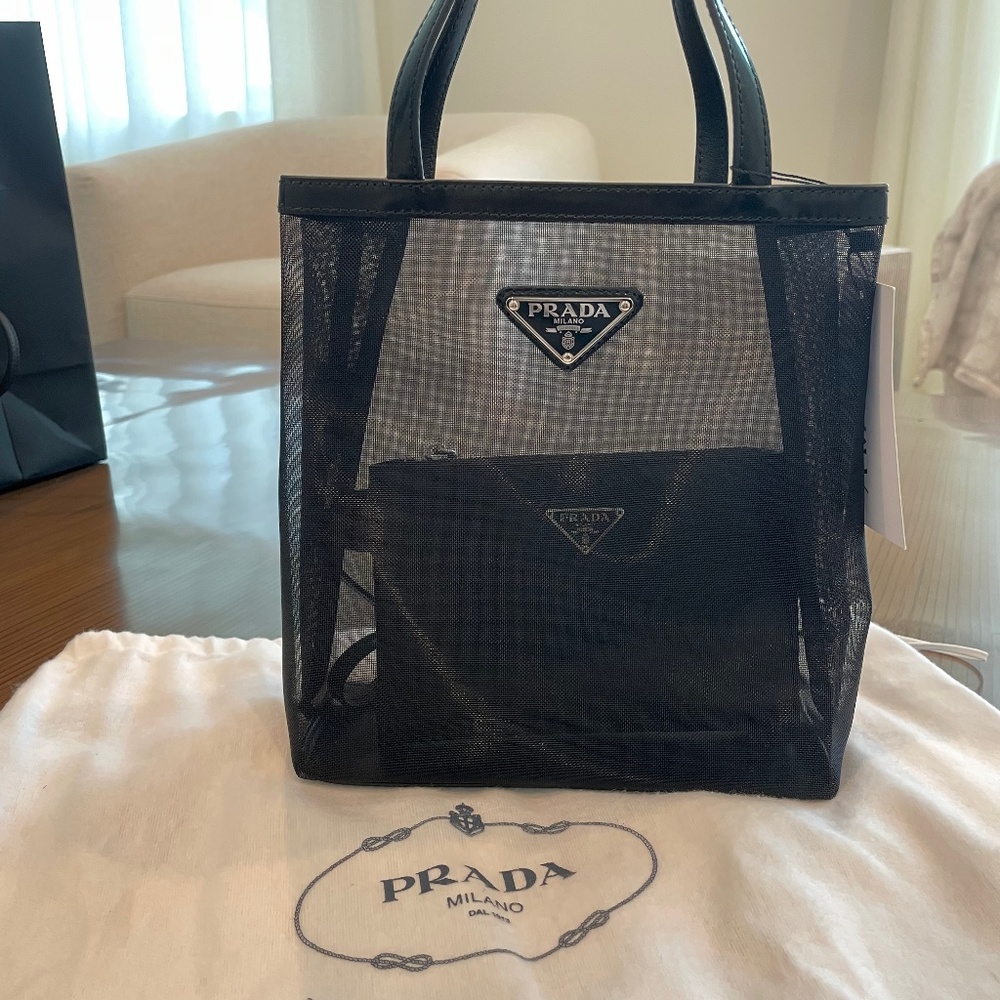 Small Prada Mesh Tote